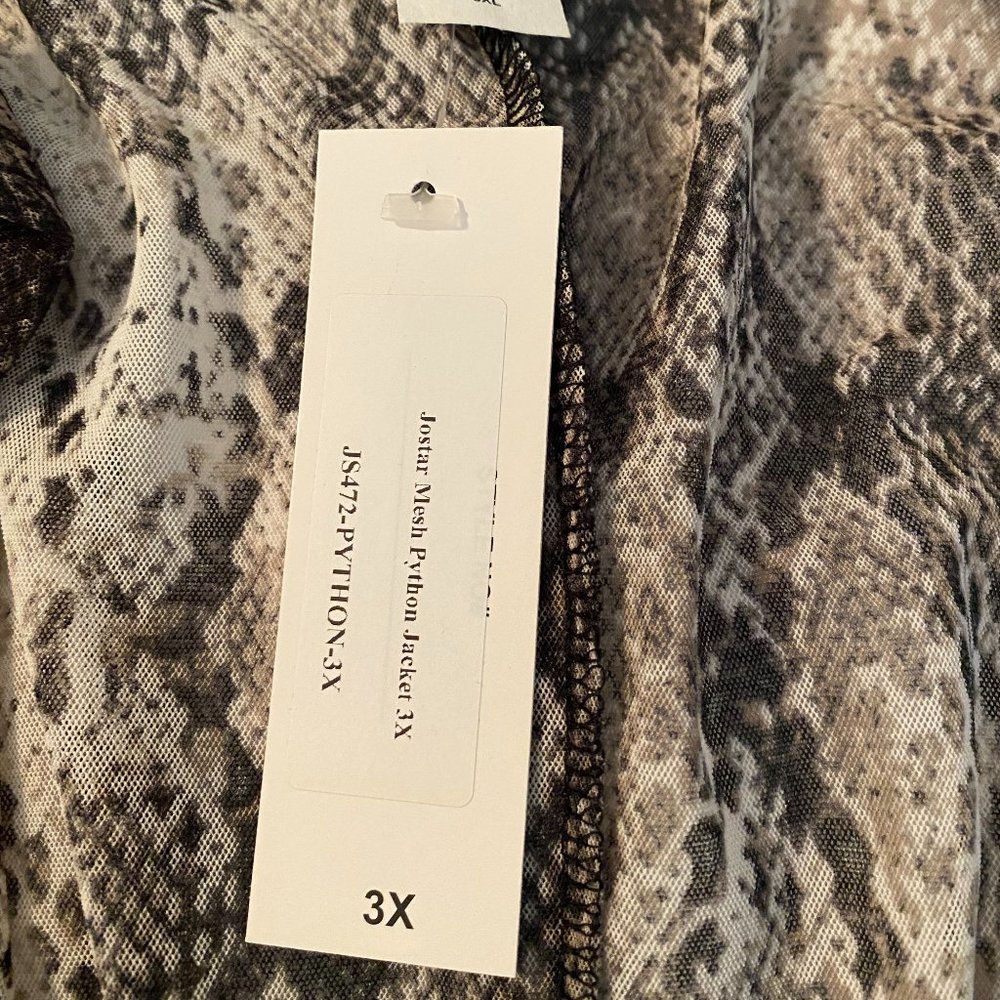 Python-Print Duster, Jostar, Size 3x - Picture 6 of 6